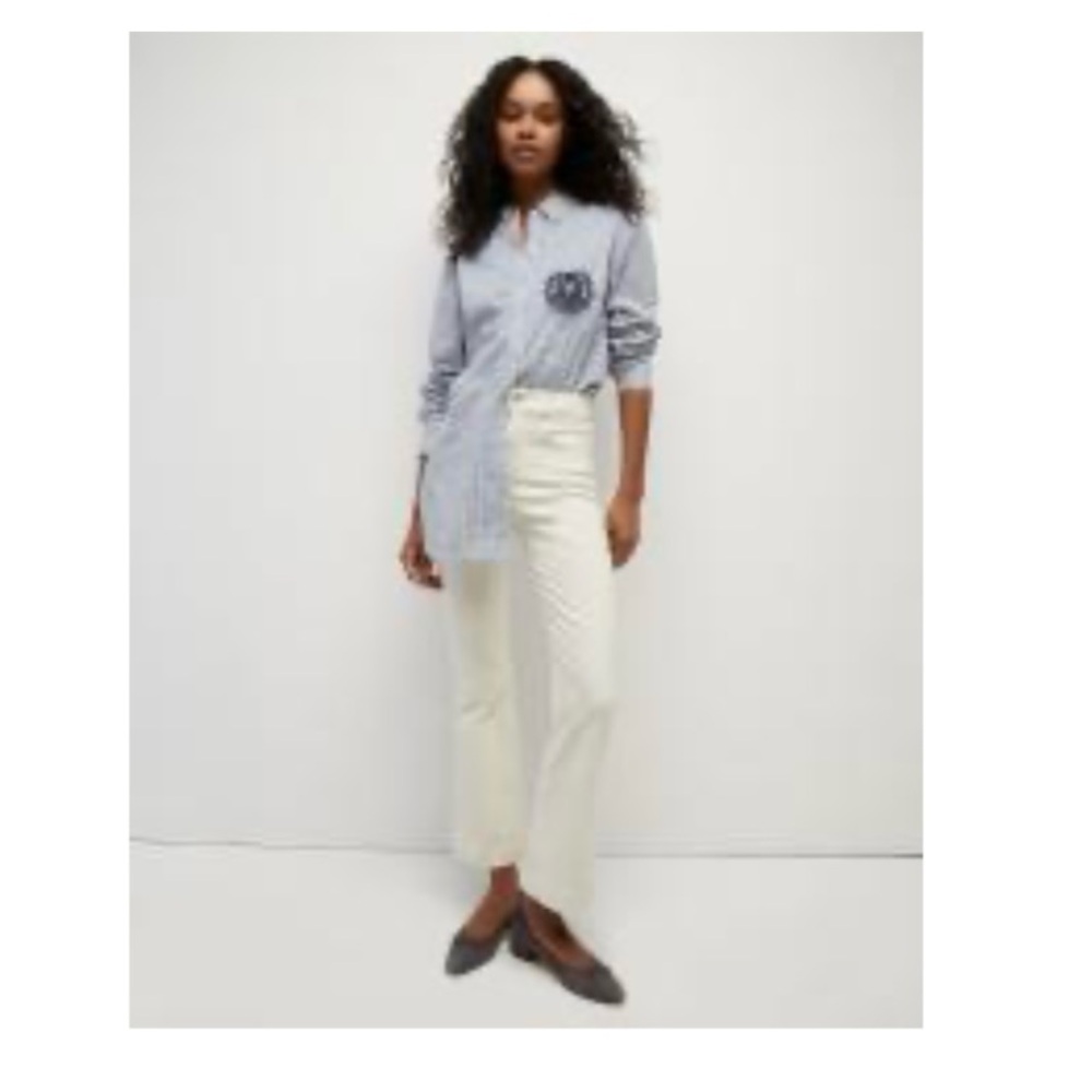 Veronica Beard Carson Kick Flare Jean in Ecru (as first photo)
NWOT